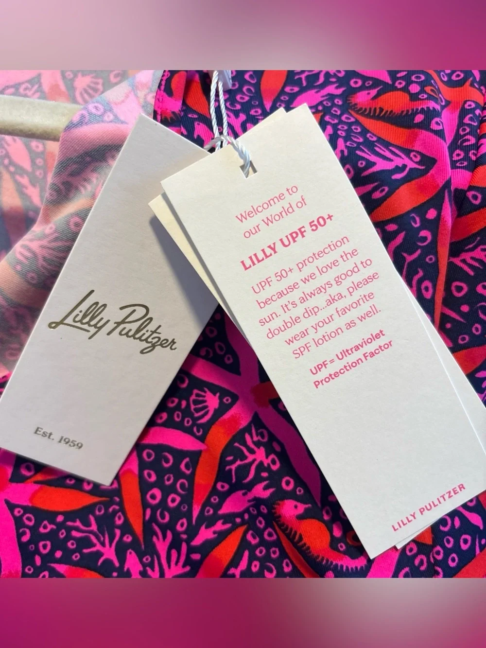 Lilly Pulitzer Johana Long sleeve Coverup Passion Fruit Pink Small NWT #017420